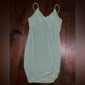 Olive Tree Mini Green Dress Sz L